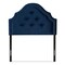 Baxton Studio Cora Royal Blue Velvet Upholstered Twin Size Headboard 154-9321 - alternate 4